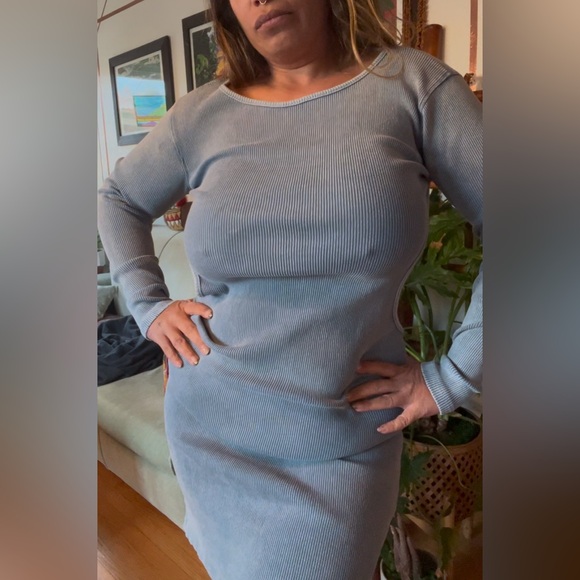 Sexy vintage look cutout long sleeve dress - Picture 2 of 5